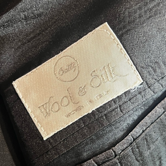 Bachrach 46R Wool & Silk Blend Black and Gray Patterned Blazer Sport Coat - Picture 4 of 10